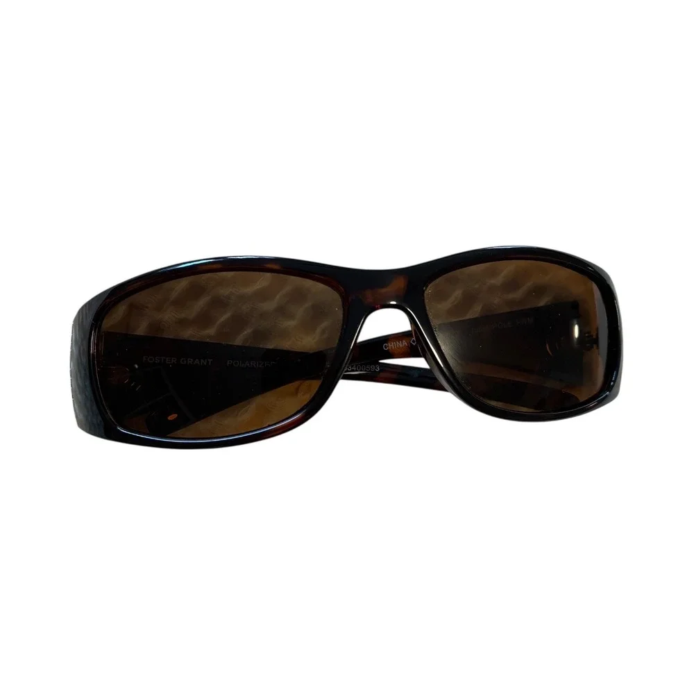Foster Grant Polarized Tortoise Sunglasses Brown Lens SR1020 Juliet Pole FWM‎ - Picture 2 of 7